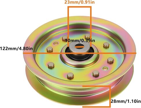 Rotary 9377 Flat Idler Pulley Replaces 753-08171 756-04129 Compatible with AYP Compatible with Craftsman in Kuwait