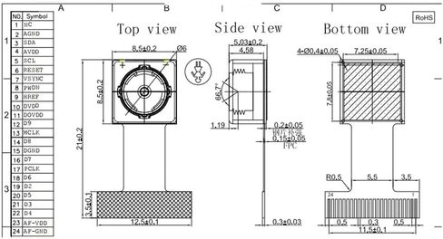 2 قطعة/الوحدة OV5640 AF 70 درجة 5MP وحدة كاميرا عالية الوضوح ل ESP32-CAM التركيز التلقائي لوحة لينة 24PIN 0.5 مللي متر الملعب in Kuwait