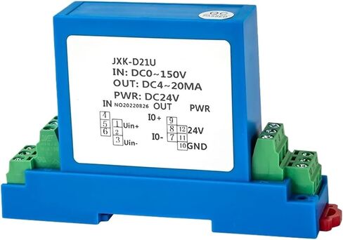 Voltage Transmitter 500V 1000V 4-20mA to 0-10V to 1-5V to RS485 Voltage Sensor DC 24V AC Voltage Transducer(DC 0-100V_DC24V) in Kuwait