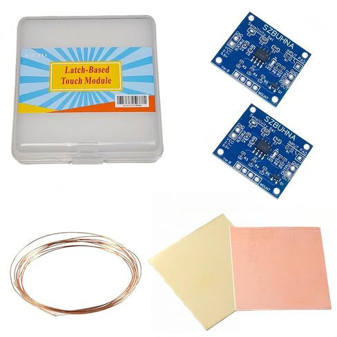 Capacitive Touch Sensor Module – 1.2in Penetration Through Wood/Plastic/Glass/Stone,Proximity Sensor, Air & Metal Touch Button Switch for Arduino ESP32 Raspberry Pi DIY Electronics 3.3V 5V in Kuwait