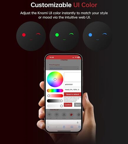 BIGTREETECH Panda KNOMI UI مع غلاف شفاف غير لامع، مجموعة ترقية رأس الأدوات للتوصيل والتشغيل الصغير Bambu-Lab A1/A1، توفر ملفات نموذج غلاف مخصصة (اطبعها بنفسك) لـ P1S/P1P/X1C/X1E in Kuwait