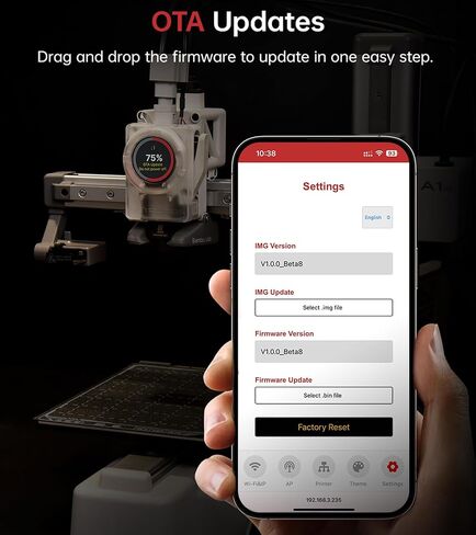 BIGTREETECH Panda KNOMI UI مع غلاف شفاف غير لامع، مجموعة ترقية رأس الأدوات للتوصيل والتشغيل الصغير Bambu-Lab A1/A1، توفر ملفات نموذج غلاف مخصصة (اطبعها بنفسك) لـ P1S/P1P/X1C/X1E in Kuwait