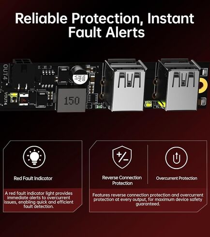 BIGTREETECH Panda Branch Power Expansion Board for Bambu-Lab P1S/P1P/X1C/X1E/A1/A1 Mini 3D Printers, Powering Panda Touch/Panda Knomi/USB Fans/USB Light Strips/AMS/AMS Lite in Kuwait
