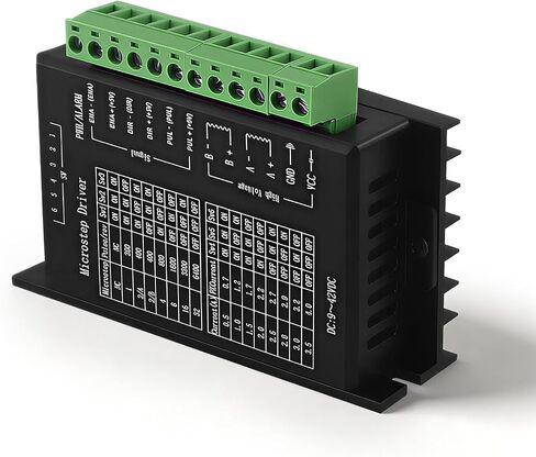 Stepper Motor Driver - TB6600 9-42V 4A 1-32 Microstep Adjustable with Over-Current Protection for CNC Router 3D Printer Engraving Machine by DIY Hobbyists & Engineers in Kuwait