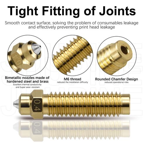 for ELEGOO Centauri Carbon Hotend Kit (3pcs), Pre-Installed 0.2mm/0.4mm/0.6mm Brass Hardened Steel Nozzle, Extruder kit Has Pre-Installed Heat Sink,with 3PK Silicone Socks and 3PK Nozzle Wipes in Kuwait