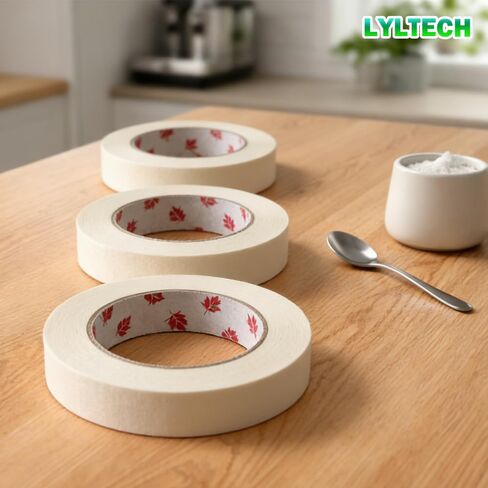 LYLTECH Freezer Tape 3 Rolls (164 Yards Total) - 3" Core,Residue-Free Food Storage Container Labels, Low Temp Writable Masking Tape for Meal Prep and Meat Wrapping, Each Roll 0.79" x 54.7 Yds in Kuwait