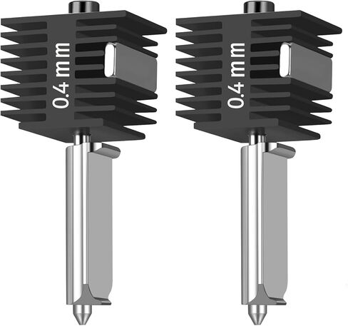 مجموعة فوهات الطابعة ثلاثية الأبعاد Bamboo A1 Mini/A1/A2L 0.4، مجموعة نهاية ساخنة لرأس الطباعة Hotend ترقية درجة الحرارة العالية 0.4 مم فوهات فولاذية صلبة بديلة لملحقات الطابعة ثلاثية الأبعاد Bambu Lab (قطعة واحدة) in Kuwait
