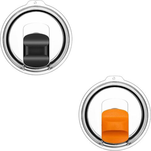 20 oz Tumbler Lids for Yeti, 2 Pcs Replacement Magnetic Spill-Resistant Lids for Yeti 20 oz Tumbler, 10 oz Mug, 10 oz Lowball with Magnetic Slider Switch, BPA Free in Kuwait