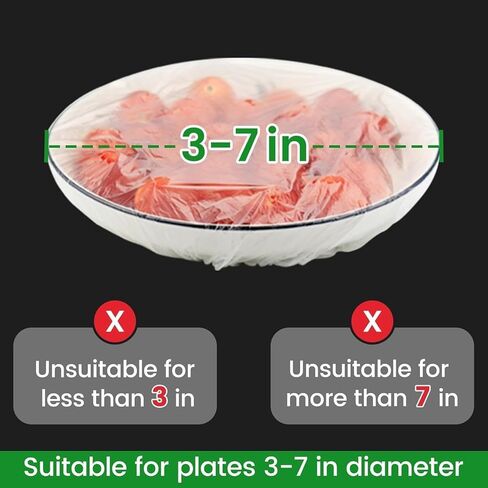 100pcs Food-Grade Stretch Lid Covers, Extra Large Reusable Silicone Bowl Covers for Restaurants, BBQ, Home, Transparent & Odorless Food Saver for Holidays in Kuwait