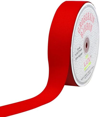 أفكار إبداعية شريط Grosgrain الصلبة ، 1-1/2 بوصة في 50 ياردة ، أحمر in Kuwait