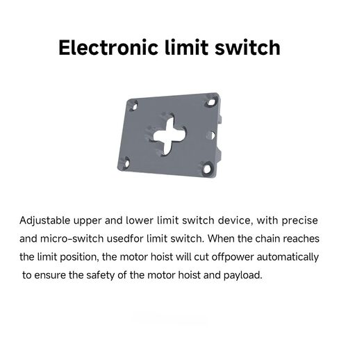 Mode FreeHoist 1 Ton Electric Chain Hoist & Battery Powered Hoist, 2200lbs Cordless Electric Hoist Winch, 110V Stage Chain Hoist, WiFi APP Multi-Control for Stage, Theater & Event Production in Kuwait