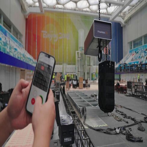 Mode FreeHoist 1 Ton Electric Chain Hoist & Battery Powered Hoist, 2200lbs Cordless Electric Hoist Winch, 110V Stage Chain Hoist, WiFi APP Multi-Control for Stage, Theater & Event Production in Kuwait