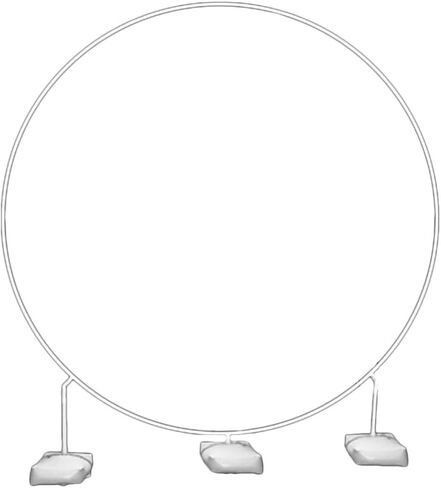 Garneck Shaped Balloon Arch Stand Kit with Water Fillable Base, Heavy-duty Pvc Balloon Column Stand, Convenient to Assemble for Anniversary and Shower Decorations in Kuwait