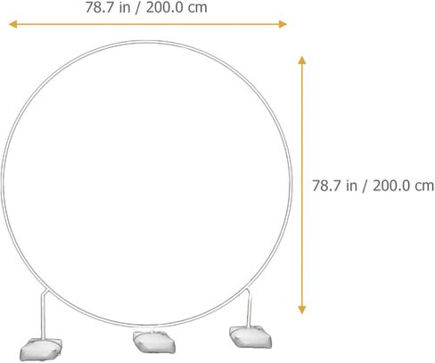 Garneck Shaped Balloon Arch Stand Kit with Water Fillable Base, Heavy-duty Pvc Balloon Column Stand, Convenient to Assemble for Anniversary and Shower Decorations in Kuwait