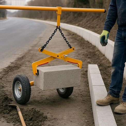 2646 lbs Granite Slab Lifting Clamp with Adjustable Wide Jaw : 17-43 in, Granite Carrying Scissor Clamp for Marble & Concrete Blocks Slate Sheets Curb Stones, Plate Lifting Tool (2646 lbs & 17-43 in) in Kuwait