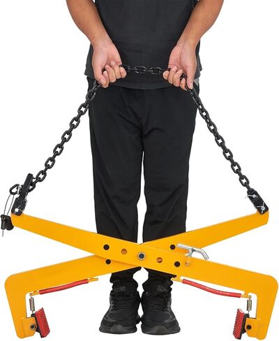 2646 lbs Granite Slab Lifting Clamp with Adjustable Wide Jaw : 17-43 in, Granite Carrying Scissor Clamp for Marble & Concrete Blocks Slate Sheets Curb Stones, Plate Lifting Tool (2646 lbs & 17-43 in) in Kuwait
