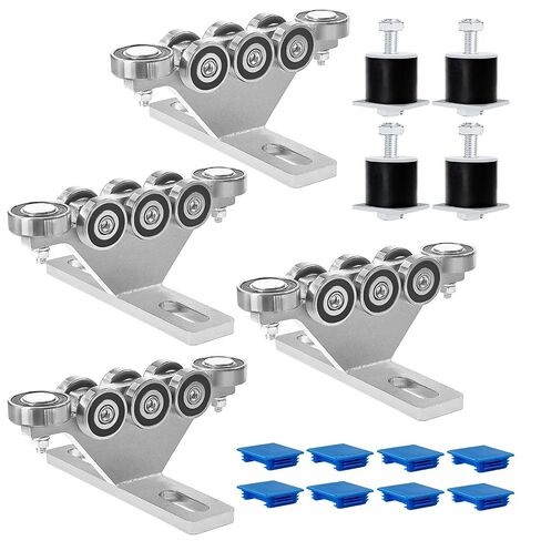 6+2 Wheel Hoist Trolley with Roller Limit, Unistrut Trolley Kit for Electric Hoist, Anti-Lock & Anti-Fall, Use with All 1-5/8" Wide or Taller Strut Channel, for Garage/Workshop Silent Systems in Kuwait