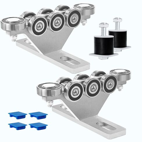 6+2 Wheel Hoist Trolley with Roller Limit, Unistrut Trolley Kit for Electric Hoist, Anti-Lock & Anti-Fall, Use with All 1-5/8" Wide or Taller Strut Channel, for Garage/Workshop Silent Systems in Saudi Arabia