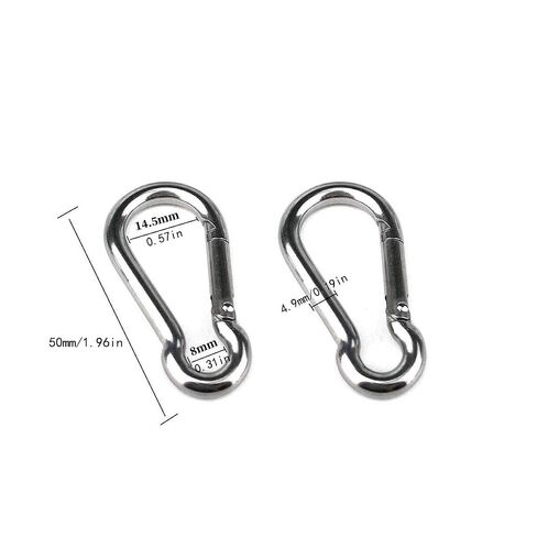 2PCS 304 Stainless Steel Single Pulley Block M15, Wire Rope Crane Pulley Block Hanging Wire Towing Wheel with 2PCS Spring Snap Hook in Kuwait