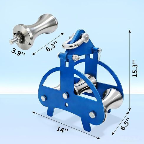 Heavy-Duty Steel Cable Puller Sheave, Industrial Pulley for Large-Scale Cable Laying, High-Load Smooth Wire Pulling Tool in Kuwait