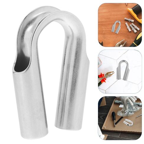 Ciieeo Heavy Duty with Enhanced Stability Stainless Steel Rope Thimbles for Wire Rope and Towing Cable for Construction and Electrical Industries in Kuwait