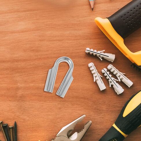 Stainless Steel Rigging Thimble for Wire Rope and Towing Cable, Heavy Duty Wire Rope Tube Thimble with Easy Installation and Versatile Applications for Marine and Electrical in Kuwait