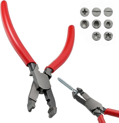 Screw Extractor Plier, Multi-Function Screw Extractor Pliers, Non-Slip Screws Removal Tool, Stripped-Screw Remover Tool, Remove Rusted Screws, Plier for Quickly Removal for Tighten, Loosen, Grip(16cm) in Kuwait
