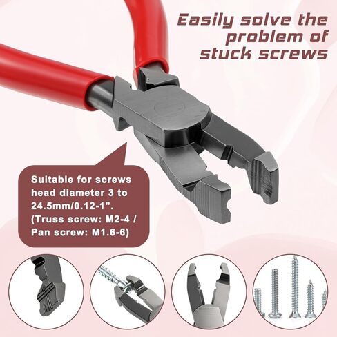Screw Extractor Plier, Multi-Function Screw Extractor Pliers, Non-Slip Screws Removal Tool, Stripped-Screw Remover Tool, Remove Rusted Screws, Plier for Quickly Removal for Tighten, Loosen, Grip(16cm) in Kuwait