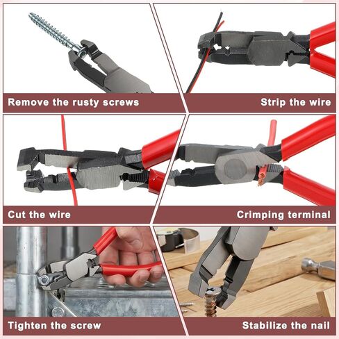 Screw Extractor Plier, Multi-Function Screw Extractor Pliers, Non-Slip Screws Removal Tool, Stripped-Screw Remover Tool, Remove Rusted Screws, Plier for Quickly Removal for Tighten, Loosen, Grip(16cm) in Kuwait