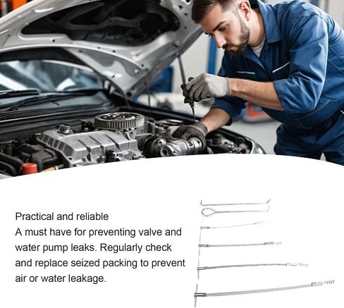 مجموعة أدوات استخراج خطاف التعبئة المرنة من Estink مع عمود حلزوني وخطافات مدببة لإصلاح صيانة إزالة الصمام والمضخة in Kuwait