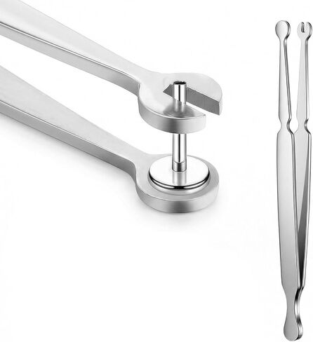 Professional Piercing Ball Grabber Clamp - Stainless Steel Piercing Ball Grabber Tool for Changing Jewelry - Secure Grip Compact Design Piercings Barbell Clamps Tool For Nose Ear Belly Button in Kuwait