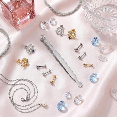 Professional Piercing Ball Grabber Clamp - Stainless Steel Piercing Ball Grabber Tool for Changing Jewelry - Secure Grip Compact Design Piercings Barbell Clamps Tool For Nose Ear Belly Button in Kuwait