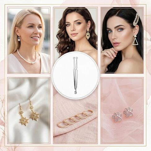 Professional Piercing Ball Grabber Clamp - Stainless Steel Piercing Ball Grabber Tool for Changing Jewelry - Secure Grip Compact Design Piercings Barbell Clamps Tool For Nose Ear Belly Button in Kuwait
