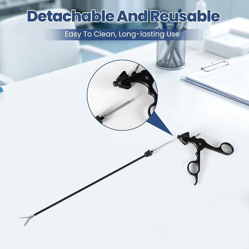 Laparoscopic Instrument Set for Training - 4-Piece Reusable Set with Needle Holder, Dissector, Grasper & Curved Scissors for Medical Students & Surgical Skills Lab in Kuwait