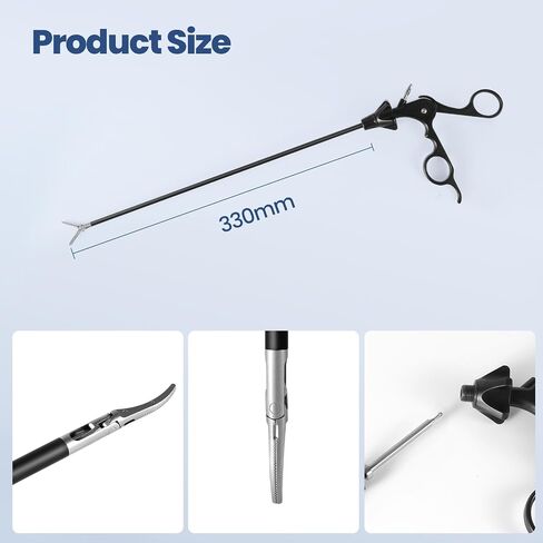 Laparoscopic Instrument Set for Training - 4-Piece Reusable Set with Needle Holder, Dissector, Grasper & Curved Scissors for Medical Students & Surgical Skills Lab in Kuwait