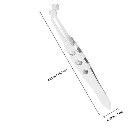 OUNONA Stainless Steel Eyelid Tweezer for Women Round Head, Portable Meibomian Gland Forcep Beauty Tool Providing Comfortable Experience for Eyelid Massage and Blockage Removal in Kuwait