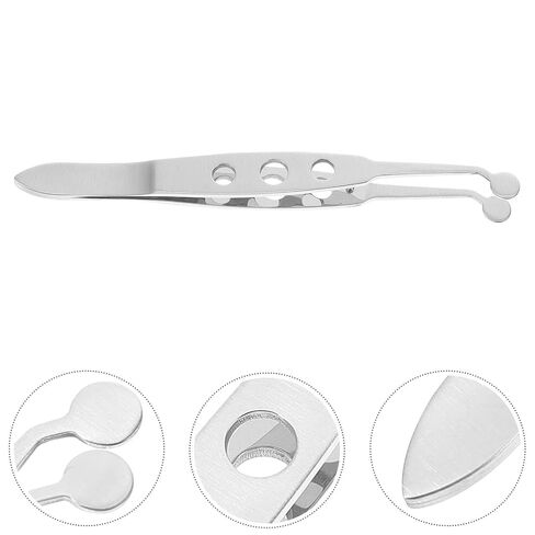 OUNONA Stainless Steel Eyelid Tweezer for Women Round Head, Portable Meibomian Gland Forcep Beauty Tool Providing Comfortable Experience for Eyelid Massage and Blockage Removal in Kuwait