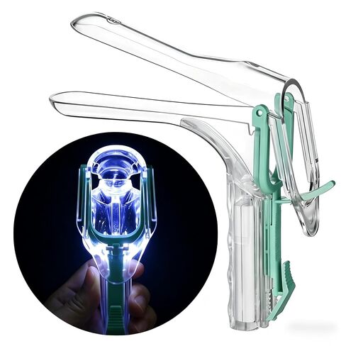 Illuminated Mirror Transparent Mirror Visible Tool Medium Adjustable clamp Tool Holder Expander Speculum，Lighted Speculum Transparent Specula for Cervix IUD Self Removal Tool Medium in Kuwait