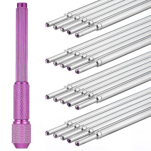 Telooco 20pcs Tattoo Pen Tattoo Stencil Pen Outline Supply Comes with a Pen Shell (Purple) in Kuwait