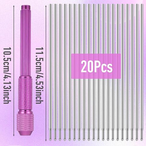Telooco 20pcs Tattoo Pen Tattoo Stencil Pen Outline Supply Comes with a Pen Shell (Purple) in Kuwait