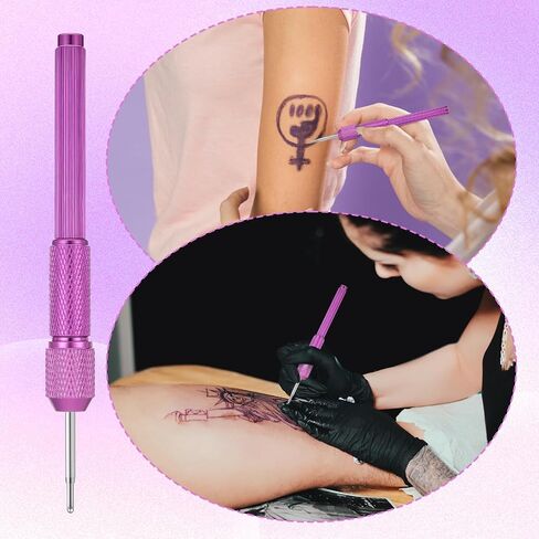 Telooco 20pcs Tattoo Pen Tattoo Stencil Pen Outline Supply Comes with a Pen Shell (Purple) in Kuwait