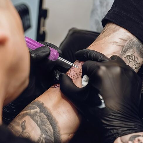 Telooco 20pcs Tattoo Pen Tattoo Stencil Pen Outline Supply Comes with a Pen Shell (Purple) in Kuwait