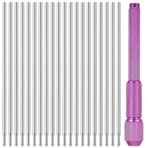 Telooco 20pcs Tattoo Pen Tattoo Stencil Pen Outline Supply Comes with a Pen Shell (Purple) in Kuwait