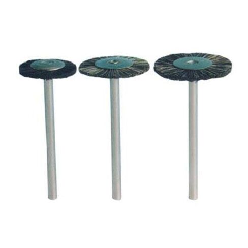 06082 Abbott-Robinson HP Mounted Brush, Size #11 Standard-Stiff, 11/16" Diameter, Silver/Grey, Pack of 144 in Kuwait