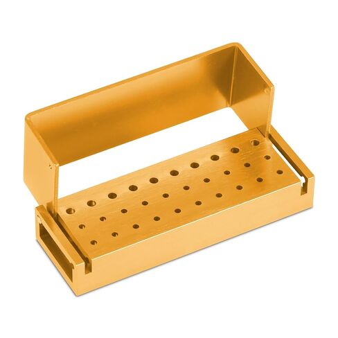 Dental Bur Block 30 Holes Burs Holder with Cover, 2 Holes Sizes Aluminum Dental Bur Organizer Box for High-Speed and Low-Speed Diamond Burs (275°F Heat Resistant, Purple) in Kuwait