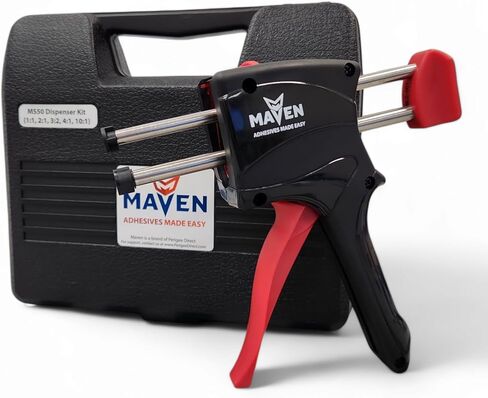 MS50 Universal Dispensing Gun For 50ml Epoxy Cartridges, Dispenser For Corion (Substitute for DMA50, DS51, DS53, DMA51) supports 1:1, 2:1, 3:2, 4:1 & 10:1 ratio, Dental Impression Gun & Panel Bond in Kuwait