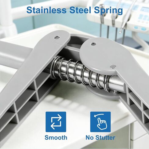 Composite Gun Dental Dispenser, Rigid Plastic Dental Composites Applicator with 5 Unidose Copsules Cartridge Tips, Heat-Resistant Composite Dispensing Gun for Dentists and Students in Kuwait