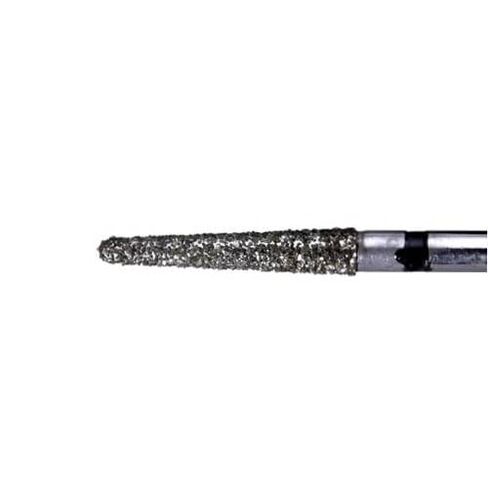 Mydent 856L-018SC Defend FG Friction Grip Long Round End Taper Super Coarse Grit Diamond Burs 10/Pk in Kuwait