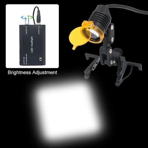 Portable LED Headlight/Headlamp with Light Filter for Dental Loupes Magnifying Glasses Surgical Light in Kuwait