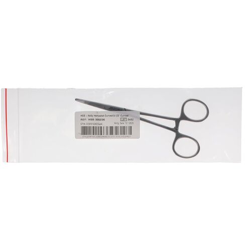 300236 HSB Kelly Hemostat Curved 5.5" Curved in Kuwait